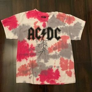 Urban Outfitters | Tops | Ac Dc Tie Dye Graphic Tee | Poshmark